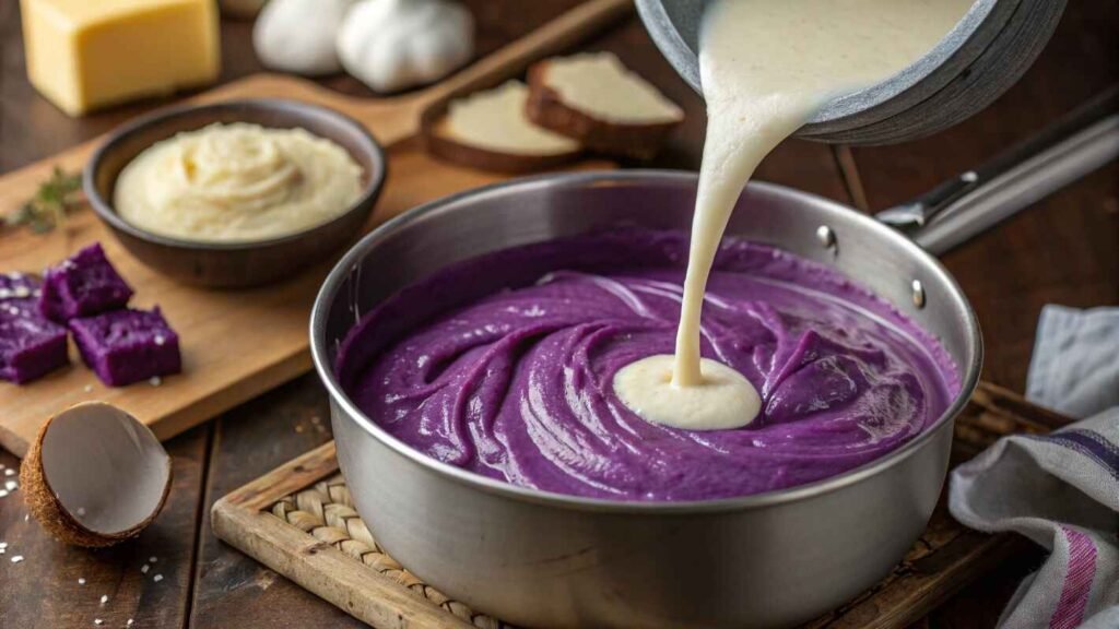 A Rich And Creamy Pot Of Ube Halaya Recipe