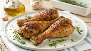 Garlic Herb Roasted Turkey Drumsticks