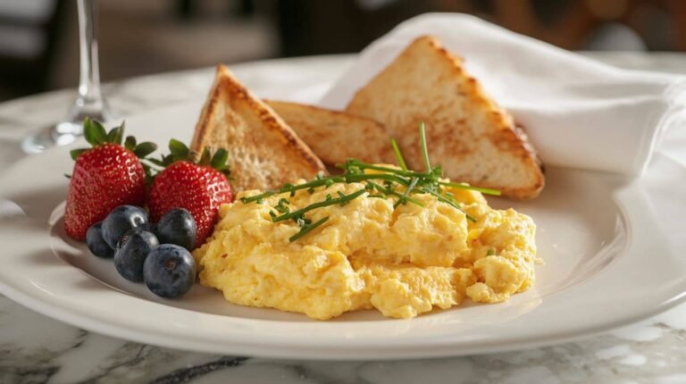 creamy scrambled eggs