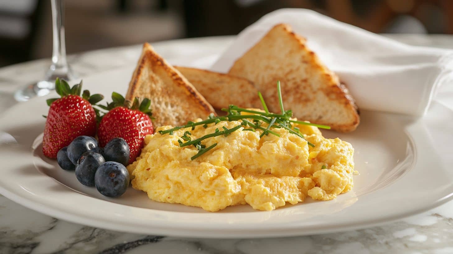 creamy scrambled eggs