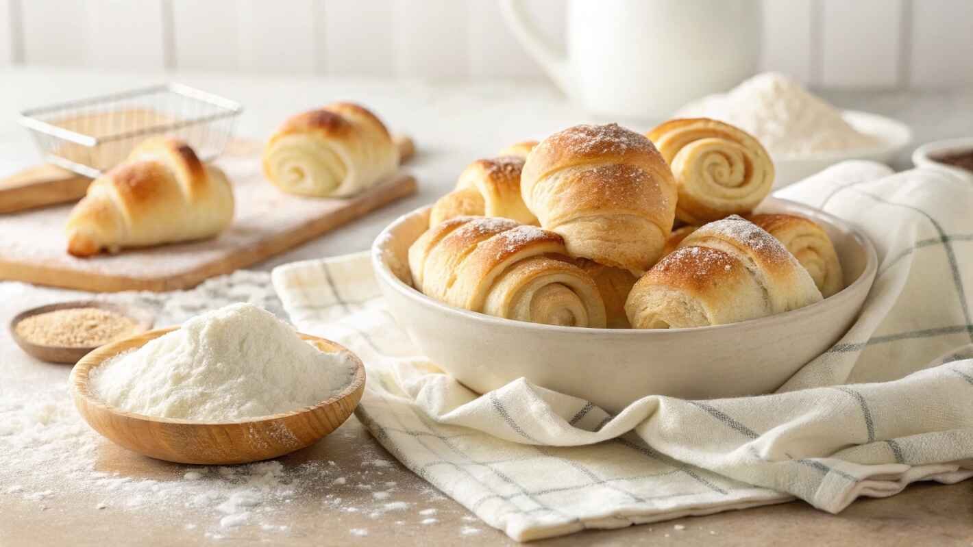 Freshly Baked Pillsbury Crescent Rolls, Perfectly Golden And Flaky,