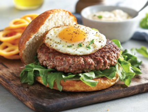 juicy ground beef patties enhanced with a binding of egg, seasoned with garlic, onion, paprika, and a touch of Worcestershire sauce. Adding Egg to Ground Beef