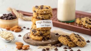 A Stack Of Protein Cookies