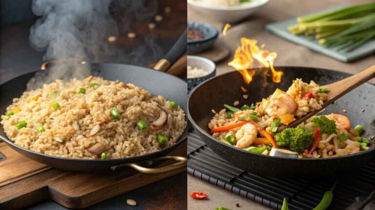 Comparison Of Hibachi Fried Rice And Regular Fried Rice. For Benihana Chicken Fried Rice