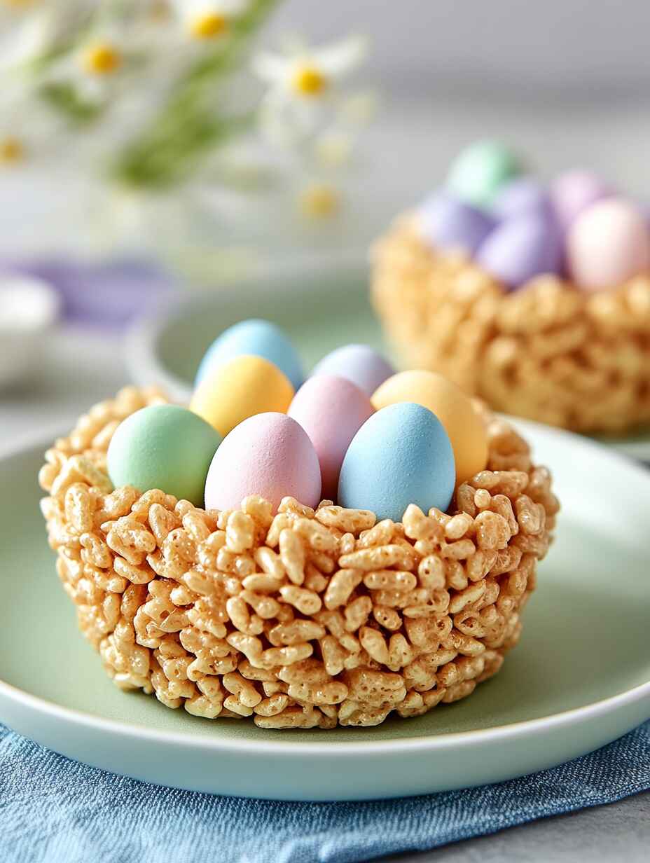 Rice Krispie Easter Nests